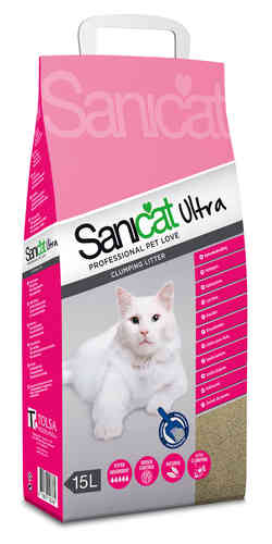 Sanicat Ultra kissanhiekka 15 l