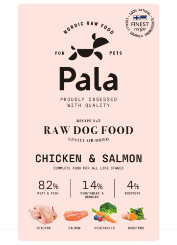 Pala Pets Raw Dog Food Chicken & Salmon 100g