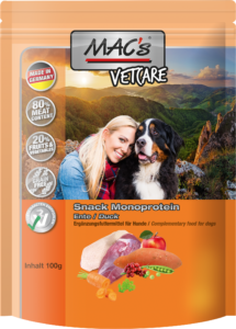 Mac’s Vetcare Snack ankka 100g
