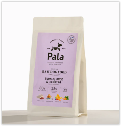 Pala Pets Raw Dog Food Turkey, duck & herring 1 kg