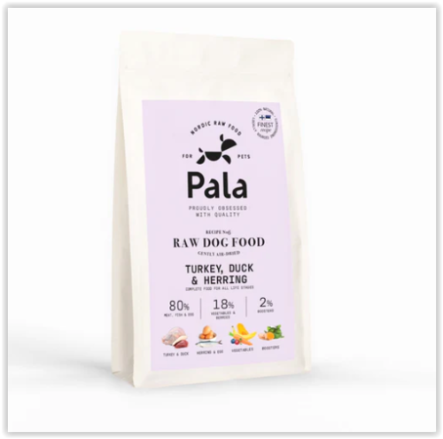 Pala Pets raw dog food turkey-duck-herring 400g